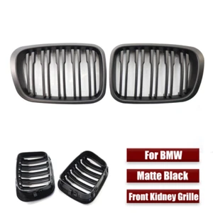 Matte Black ABS Car Front Kidney Grille For BMW 3 Series E46 (4 Door) 1998-2001 - Picture 1 of 4