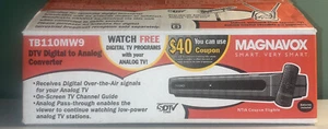 Magnavox DTV Digital To Analog TV Converter Model TB110MW9A - Picture 1 of 3