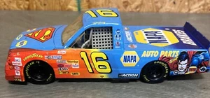 1:24 Race Truck NASCAR R on Hornaday #16 Super man - Picture 1 of 6