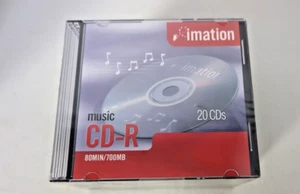 IMATION MUSIC CD-R 80MN/700MB 20 CDs - Afbeelding 1 van 8
