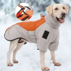 Warm Dog Cotton Clothes High-neck Dogs Coat Labrador Costume Dog Jacket  Pet
