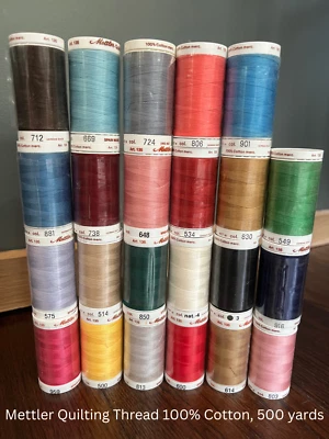 Mettler Thread, Quilting Thread, 40/3, 100% Cotton, 457 m, 500 yds. - Image 1 of 4