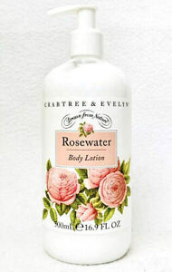 Crabtree & Evelyn ROSEWATER Body Lotion 16.9 oz 