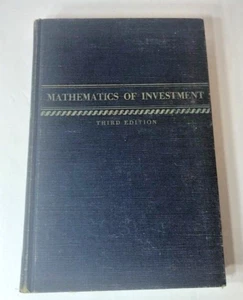 1946 Tables for Mathematics of Investment by William Hart & Third Edition - Imagen 1 de 8