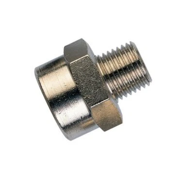 EML 1/8'' x 1/4'' M/F BSPP Adaptor, NP Brass