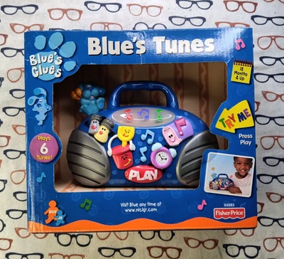 Vintage 2000 Fisher-Price Blue's Clues Blue's Tunes Boombox Music Toy New In Box - Image 1 of 4