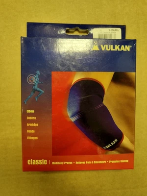 Vulkan Neoprene Elbow Support Sleeve, Blue, Extra Small 19-22cm - Image 1 of 4