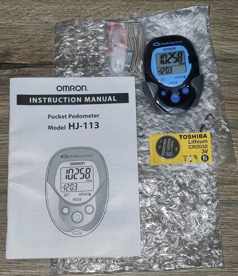 OMRON HJ-113 GO SMART POCKET PEDOMETER W/ 2D SMART SENSOR TECHNOLOGY NEW NO BOX - Image 1 of 4