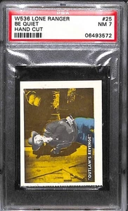 1950 ED-U-CARDS LONE RANGER #25 BE QUIET PSA 7 NM 06493572 - Picture 1 of 2