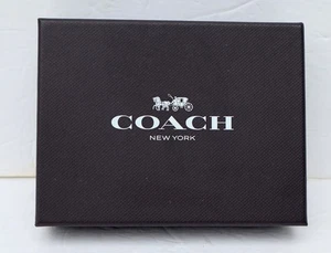 COACH Empty BOX ONLY From Women’s Signature Socks - 5 ½ x 4 ¼ x 1 ¼ inch - Picture 1 of 6