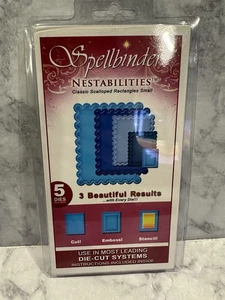 Spellbinders Nestabilities Classic Scalloped Rectangles Small Set - Picture 1 of 2
