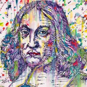 PIERRE DE FERMAT retrato acuarela - PÓSTER - ¡Varios tamaños! pintura impresión arte - Imagen 1 de 7