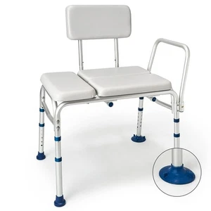 Padded Shower Bench for Bathtub 500 LBS - Heavy Duty Shower Chair Adjustable,... - Picture 1 of 8