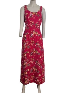 Vintage Jessica Howard Womens Midi Dress 12 Sleeveless Floral Print - Picture 1 of 11