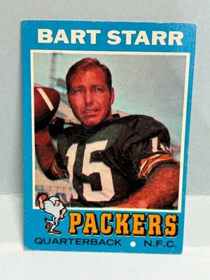 JA4287 1971 Topps Bart Starr #200 Green Bay Packers Ex-Mt Foto 1 de 4