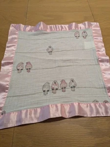 Coperta di sicurezza Aden + Anais uccellini su filo Issie bambino rosa bordo raso - Foto 1 di 6