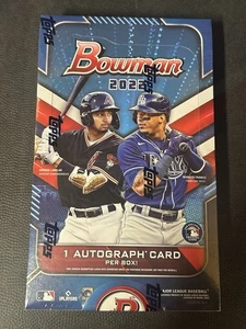 2022 Bowman Baseball Hobby Box Sealed 1 Auto Per Box - Picture 1 of 2