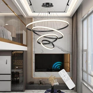 Kitchen Chandelier Lighting LED Pendant Light Black Home Lights Bar Ceiling Lamp - Picture 1 of 13