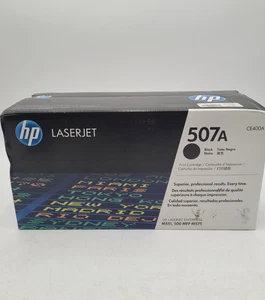 HP 507A schwarze Tonerkassette CE400A - Original OEM - neu geöffnete Verpackung - Bild 1 von 2