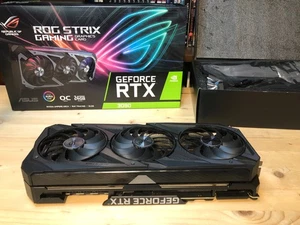 Scheda Grafica ASUS ROG Strix NVIDIA GeForce RTX 3090 OC 24 GB GDDR6X BOXED - Afbeelding 1 van 11