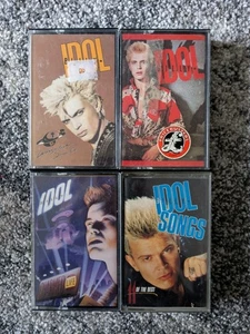 Billy Idol Cassette Tape Collection Lot 1980s Rock UK Tapes Very Good Condition - Picture 1 of 4