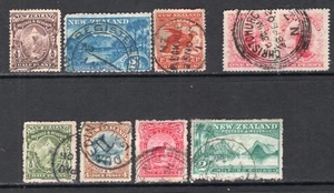 New Zealand 1898-1902 Group of 9 Stamps Values to 2sh FVF Used CV$98 - Picture 1 of 1