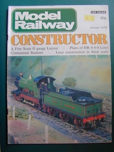 MODEL RAILWAY CONSTRUCTOR MAGAZINE JANUARY 1976 - Picture 1 of 1