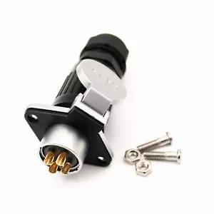 1Set WP20 4Pin Impermeabile Aviazione Spina Cavo Connettore Telaio Montaggio Pannello - Foto 1 di 4