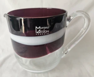Murano glass colourful contemporary hand made jug (c) - Picture 1 of 10