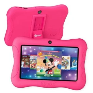 Kids Tablet V9, 7-inch HD, Ages 3-7, Includes 50+ Disney Storybooks, Pink - Picture 1 of 7