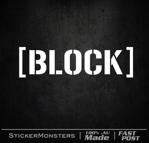 BLOCK DECAL Ken Block DC #43 Stickers 2X 160mmW V8 Pony 351 Mach1 Decals - Bild 1 von 6