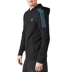 Mens Adidas Originals Ornamental Block Full Zip Hoodie Black Size Small - CF9062 - Picture 1 of 4