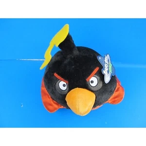 Angry Birds Space Black Bird Plush Toy 8" - Soft Stuffed Animal No Sound w/Tag - Picture 1 of 7
