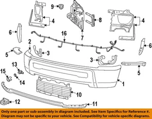 CHRYSLER OEM 10-18 2500 Front Bumper Bumper Components-Filler Molding 1HH71TZZAD - Picture 1 of 1