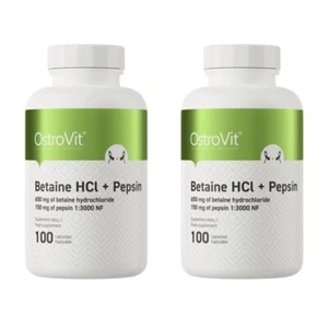 Ostrovit Betaine HCl + Pepsin, 2 x 100 capsules - Picture 1 of 2