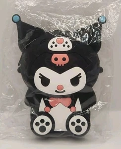 Sanrio Hello Kitty & Friends Kuromi Silicone Black & Pink Coin Purse 4" X 6"  - Picture 1 of 2