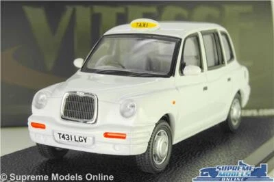 LONDON TAXI TX1 MODEL CAR MINICAB 1998 WHITE CAB 1:43 SCALE VITESSE K8 - Image 1 of 4