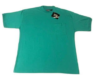 T-shirt vintage anni 90 NUOVA/vecchio stock oversize punto singolo tasca vuota adulto XL - Foto 1 di 9