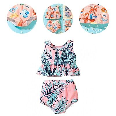 1 Set Baby Beachwear Texture Sottile Doppio Strato Orlo BABY Costume Da Bagno Beachwear • 10.59€