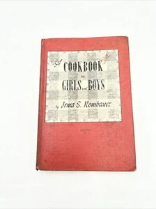 Vintage A Cookbook For Girls And Boys by Irma S Rombauer 1952 - Picture 1 of 5