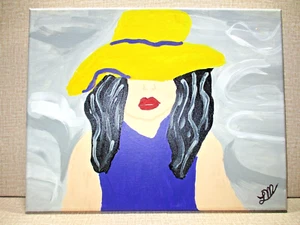 Her Mystique Painting LM Original Handpainted 11"x14" Canvas Acrylic 1 of 1 - Picture 1 of 11