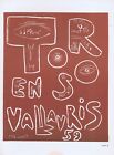 Pablo Picasso, Stiere im Vallauris Stierkampf 1959 Vintage Poster 1964 Plattensigniert