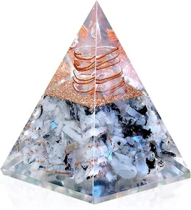 Healing Crystal Gemstone Pyramid New Inspirational Orgonite Pyramid for Success - Picture 1 of 6