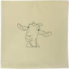 40cm x 40cm 'Big Ear Goat' Canvas Cushion Cover (CV00030797)