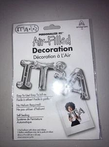 Anagram Personalize It! Air Filled Balloons Silver It's A boy girl gender reveal - Picture 1 of 2