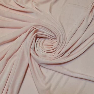 Pink Elastane ITY Jersey Fabric Craft T-Shirt Swimwear Dress Material 58" Meter - Picture 1 of 3
