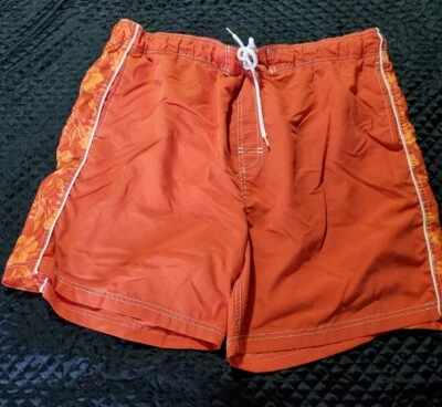 Men's FADED GLORY Bathing Suit Swim Trunks Elastic Waist LG 36/38 - Image 1 of 4