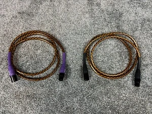 Analysis Plus Solo Crystal Oval XLR Audio Interconnect Cables 5' - PAIR - Picture 1 of 12