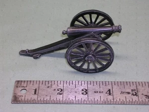 Piccolo modello cannone Die=metallo fuso epoca guerra civile, replica non sparante - Foto 1 di 3