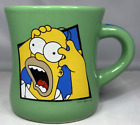 Simpsons Homer Simpson Vintage 2001 Duży kubek do kawy zielony